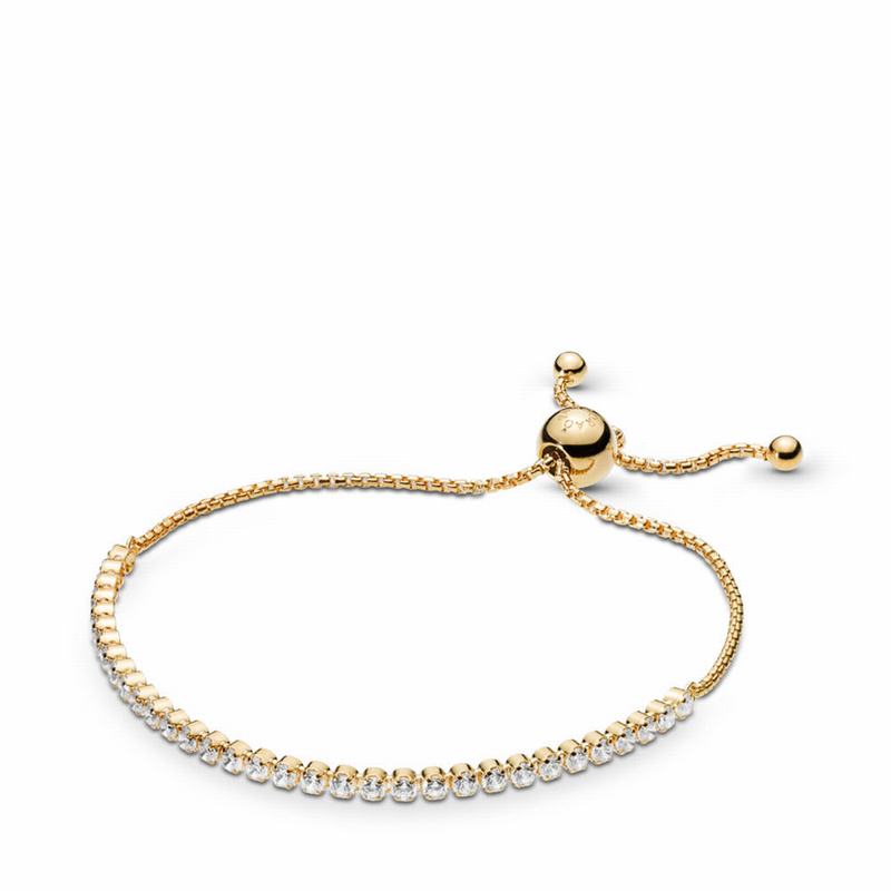 Pandora Australia Shine™ Sparkling Strand Bracelet - 18ct Gold Plated | QRJDMA654